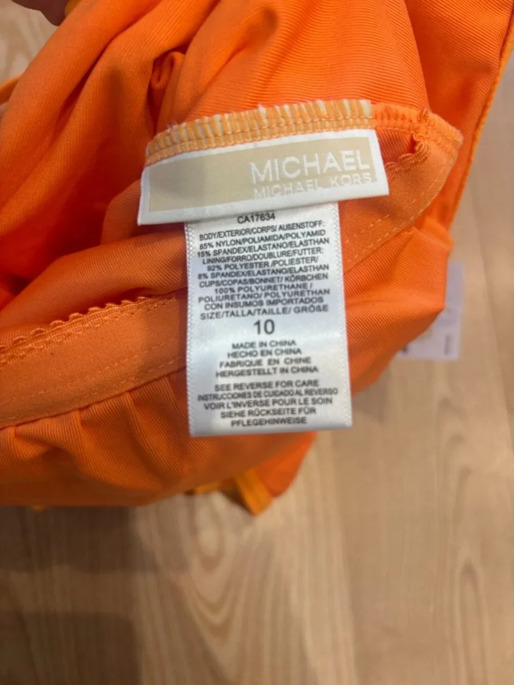 Orange Michael Kors One-Piece Swimsuit | Women's 10 NWT